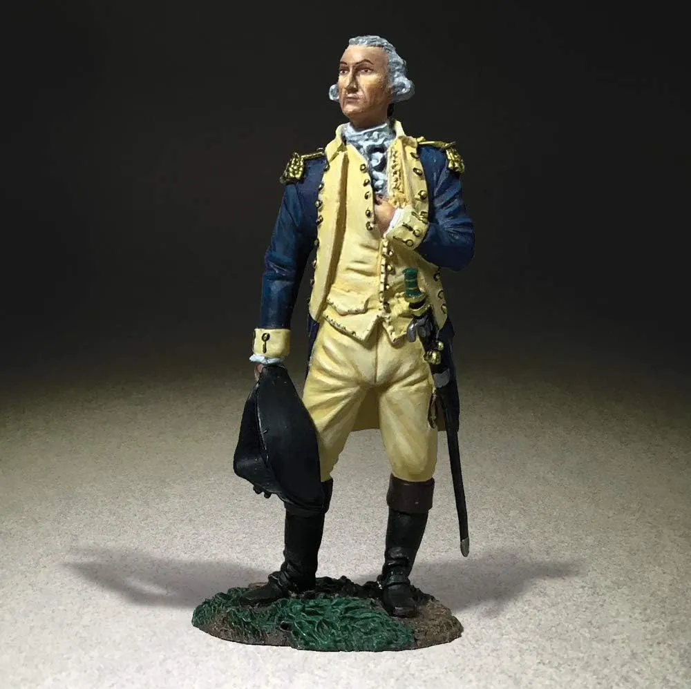 W. Britains Toy Soldiers Museum Collection 10074 General George Washington 1:30 Scale Pewter