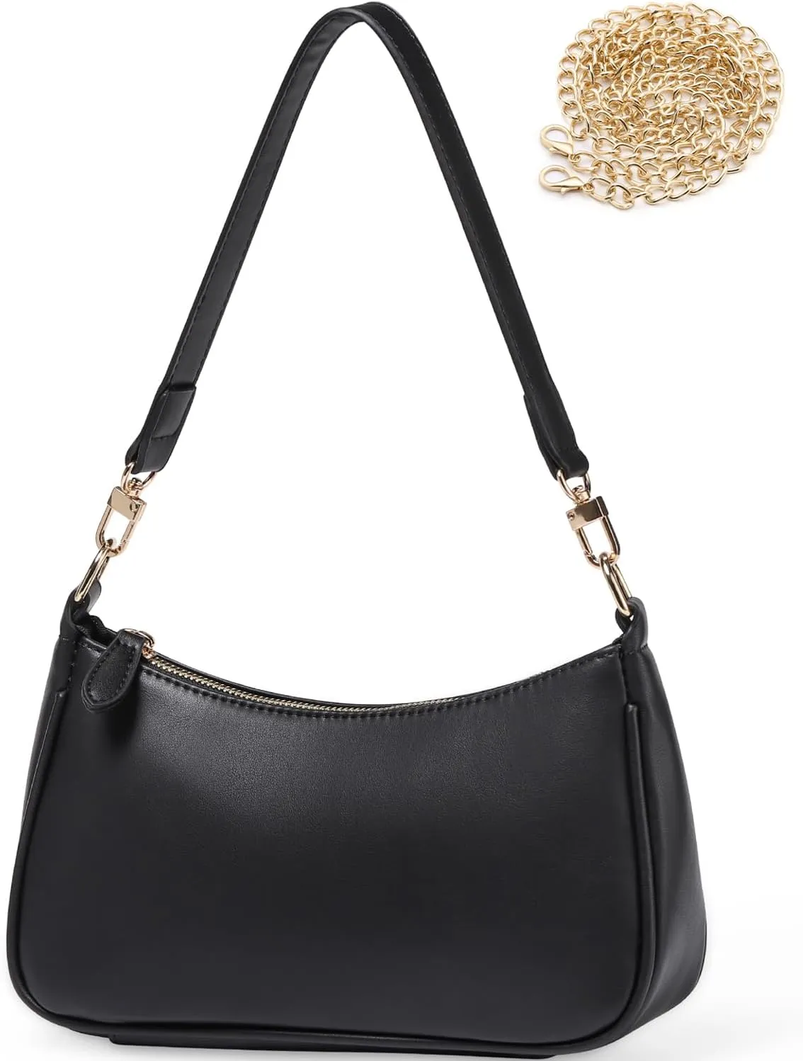 WantGor Clutch Tote Handbags, Shoulder Purse for Women Crossbody Bags Mini Hobo Bag Retro Vegan Leather Trendy Handbag