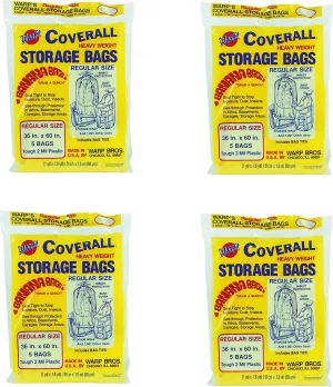 Warp's 36"x60" Banana Scented Regular Storage Bags, 20 Pack