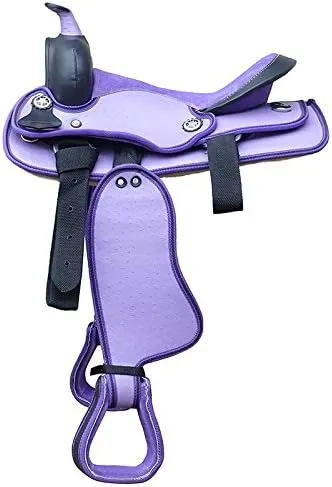 Western Barrel Racing Handmade Synthetic Cordura Horse Saddle Lightweight Horse Riding Saddle Trail Tack Equestrian Size 10"-18" inches Seat Available, FRR02