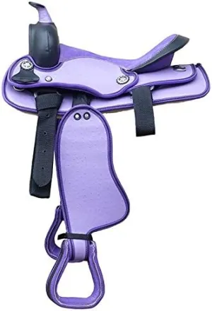 Western Barrel Racing Handmade Synthetic Cordura Horse Saddle Lightweight Horse Riding Saddle Trail Tack Equestrian Size 10"-18" inches Seat Available, FRR02