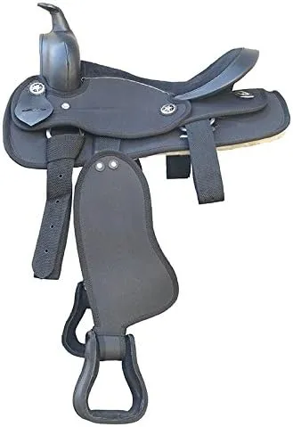Western Barrel Racing Handmade Synthetic Cordura Horse Saddle Lightweight Horse Riding Saddle Trail Tack Equestrian Size 10"-18" inches Seat Available, FRR04