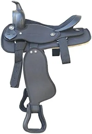 Western Barrel Racing Handmade Synthetic Cordura Horse Saddle Lightweight Horse Riding Saddle Trail Tack Equestrian Size 10"-18" inches Seat Available, FRR04