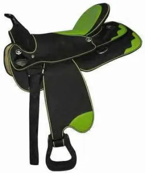 Western Barrel Racing Handmade Synthetic Cordura Horse Saddle Lightweight Horse Riding Saddle Trail Tack Equestrian Size 10"-18" inches Seat Available, FRR18
