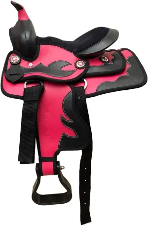 Western Barrel Racing Handmade Synthetic Cordura Horse Saddle Lightweight Horse Riding Saddle Trail Tack Equestrian Size 10"-18" inches Seat Available, FRR25