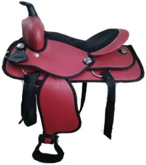 Western Barrel Racing Handmade Synthetic Cordura Horse Saddle Lightweight Horse Riding Saddle Trail Tack Equestrian Size 10"-18" inches Seat Available, FRR30