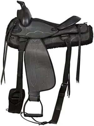 Western Barrel Racing Handmade Synthetic Cordura Horse Saddle Lightweight Horse Riding Saddle Trail Tack Equestrian Size 10"-18" inches Seat Available, FRR33