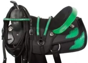 Western Barrel Racing Handmade Synthetic Cordura Horse Saddle Lightweight Trail Tack Equestrian Get Matching Headstall, Breastplate & REINS Size 10"-18" inches Seat Available, FRI17
