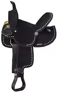 Western Barrel Racing Wooden Tree Horse Saddles Handmade Premium Leather Comfort Horses Trail Equestrian Tooled Carved Horse Saddle Riding Size: 10-18 inches Seat, KK02