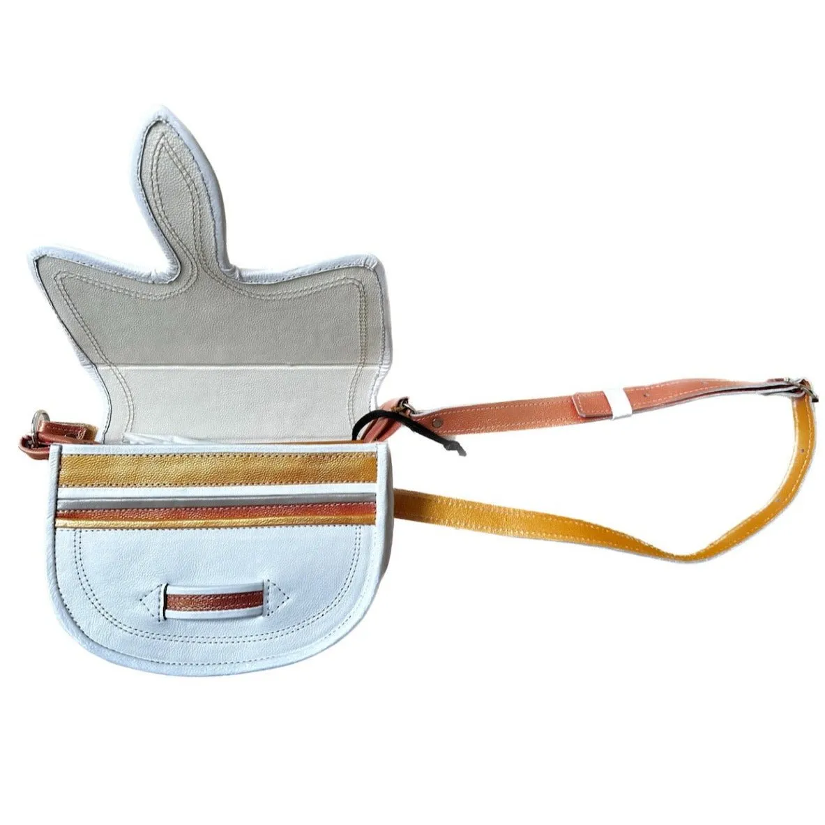 Western Cowboy Style Crossbody Leather Carriel Bag in Vibrant Colors