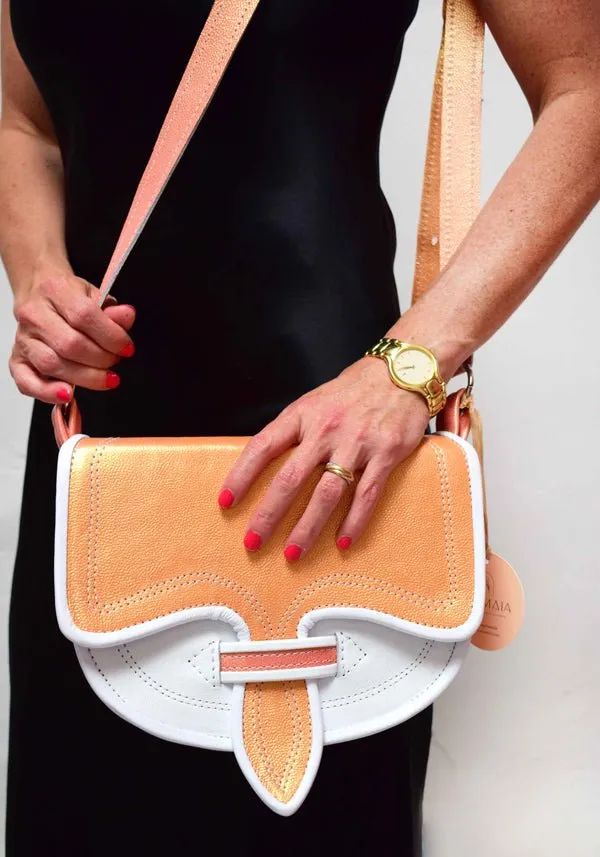 Western Cowboy Style Crossbody Leather Carriel Bag in Vibrant Colors