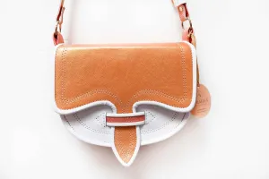 Western Cowboy Style Crossbody Leather Carriel Bag in Vibrant Colors