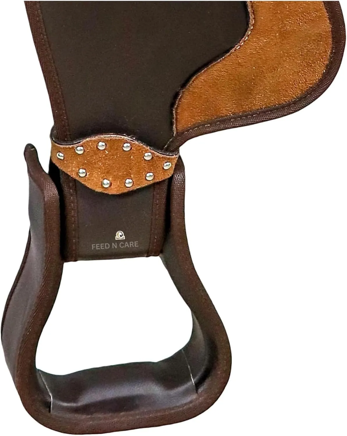 Western Synthetic Horse Saddle Light Weight Cordura Comfy Padded Horse Seat Equestrian Horse Saddle for Barrel Racing & Trail Riding Breast Collar 10 to 18 Inch Seat