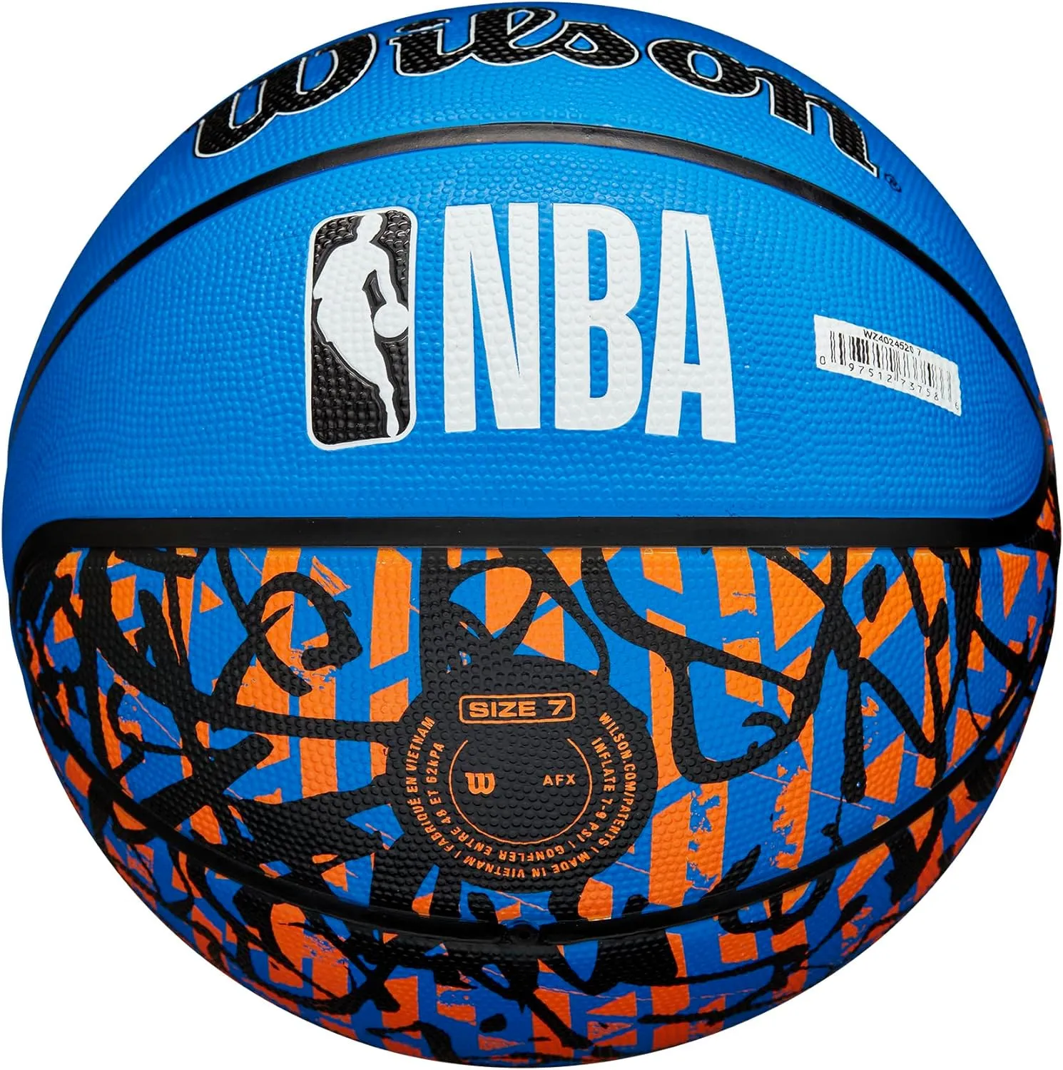WILSON NBA Team Graffiti Basketballs - Size 7-29.5"