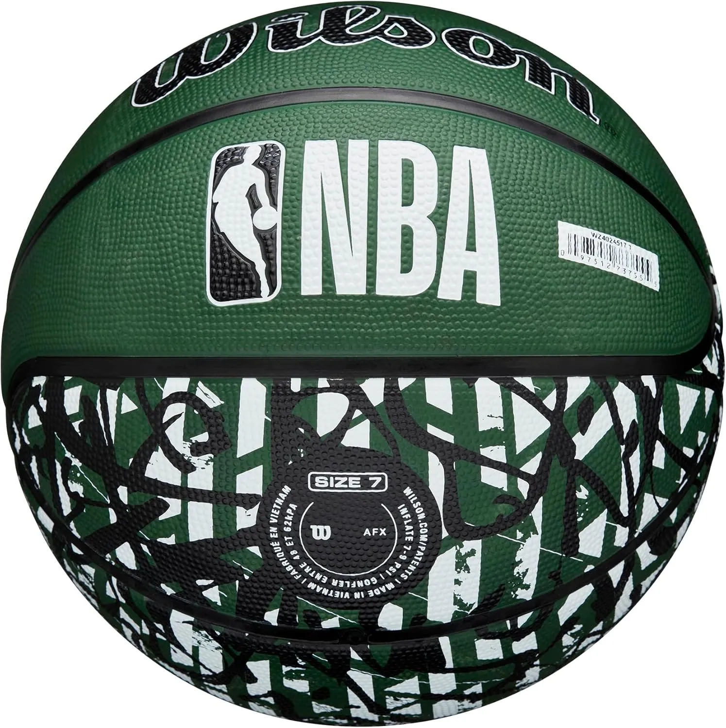 WILSON NBA Team Graffiti Basketballs - Size 7-29.5"