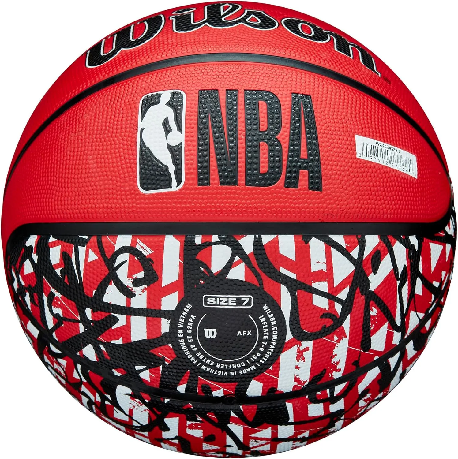 WILSON NBA Team Graffiti Basketballs - Size 7-29.5"