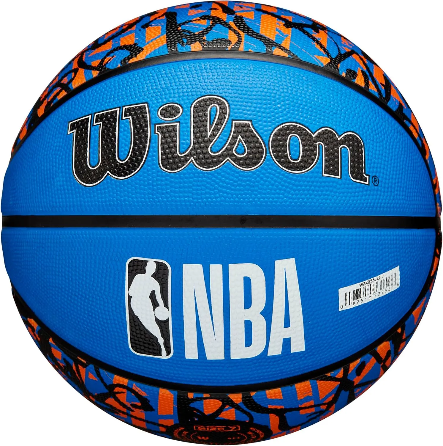 WILSON NBA Team Graffiti Basketballs - Size 7-29.5"