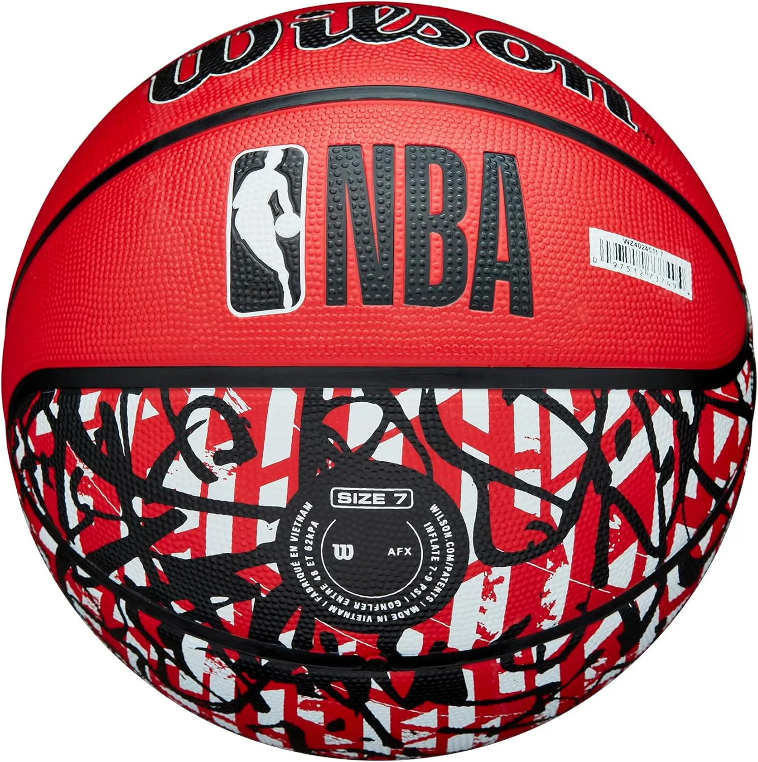 WILSON NBA Team Graffiti Basketballs - Size 7-29.5"