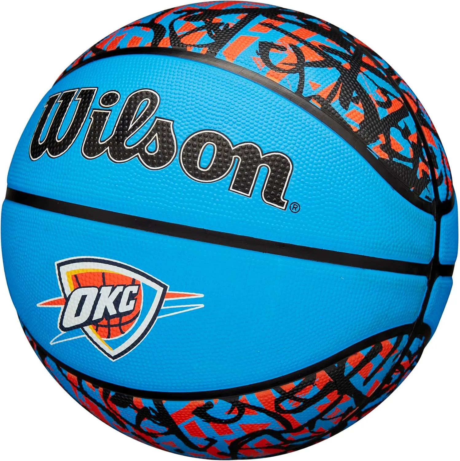 WILSON NBA Team Graffiti Basketballs - Size 7-29.5"