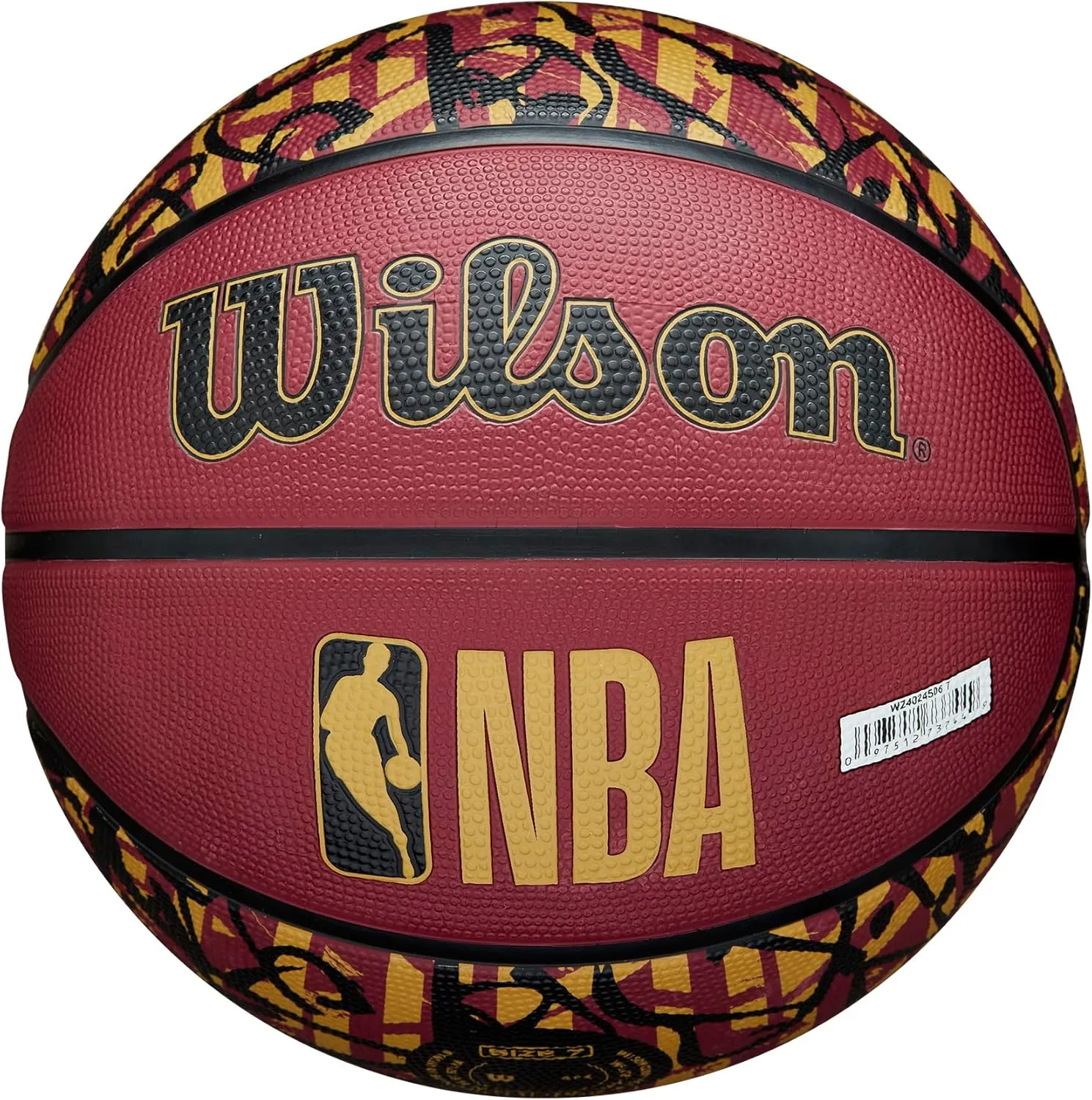 WILSON NBA Team Graffiti Basketballs - Size 7-29.5"