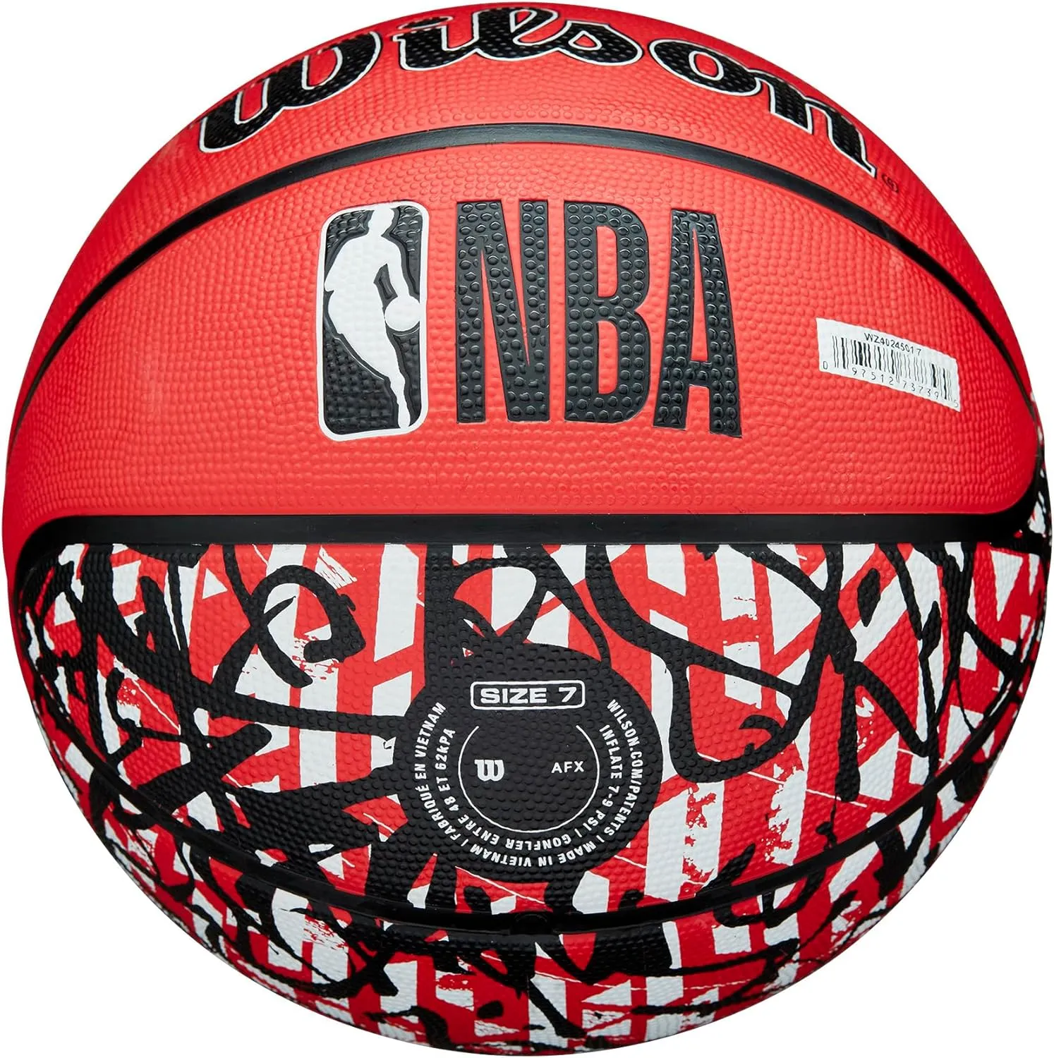 WILSON NBA Team Graffiti Basketballs - Size 7-29.5"