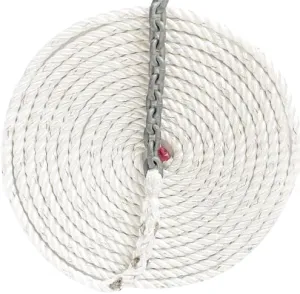 Windlass Anchor Rode 5/8" 3 Strand Nylon Sliced 15' of 5/16" G4 HT Galvanized Chain