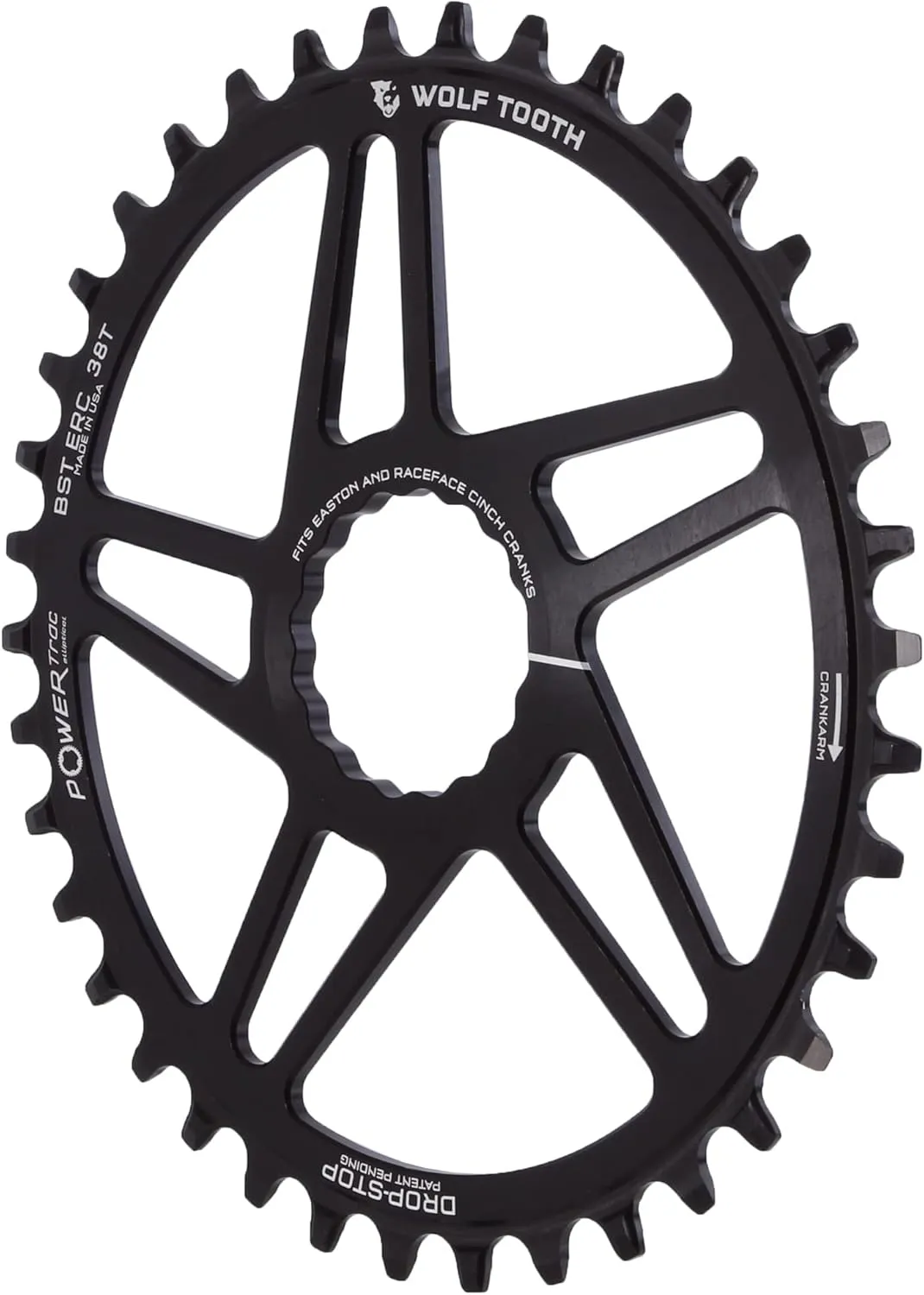 Wolf Tooth Components Direct Mount Chainring for Easton and Race Face Cinch 38T