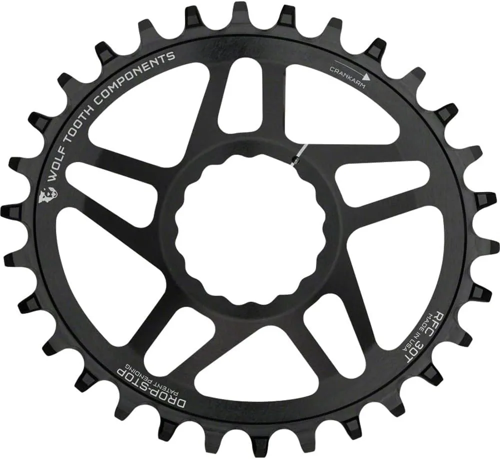 Wolf Tooth Elliptical Mountain Bike Direct Mount Oval Chainring for Race Face Cinch (28 Tooth, Boost, PowerTrac, MTB)