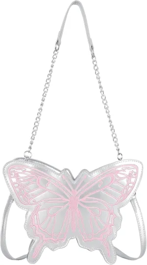 Women Mini Butterfly Shape Chain Strap Cross-body Bag Evening Clutch Handbag