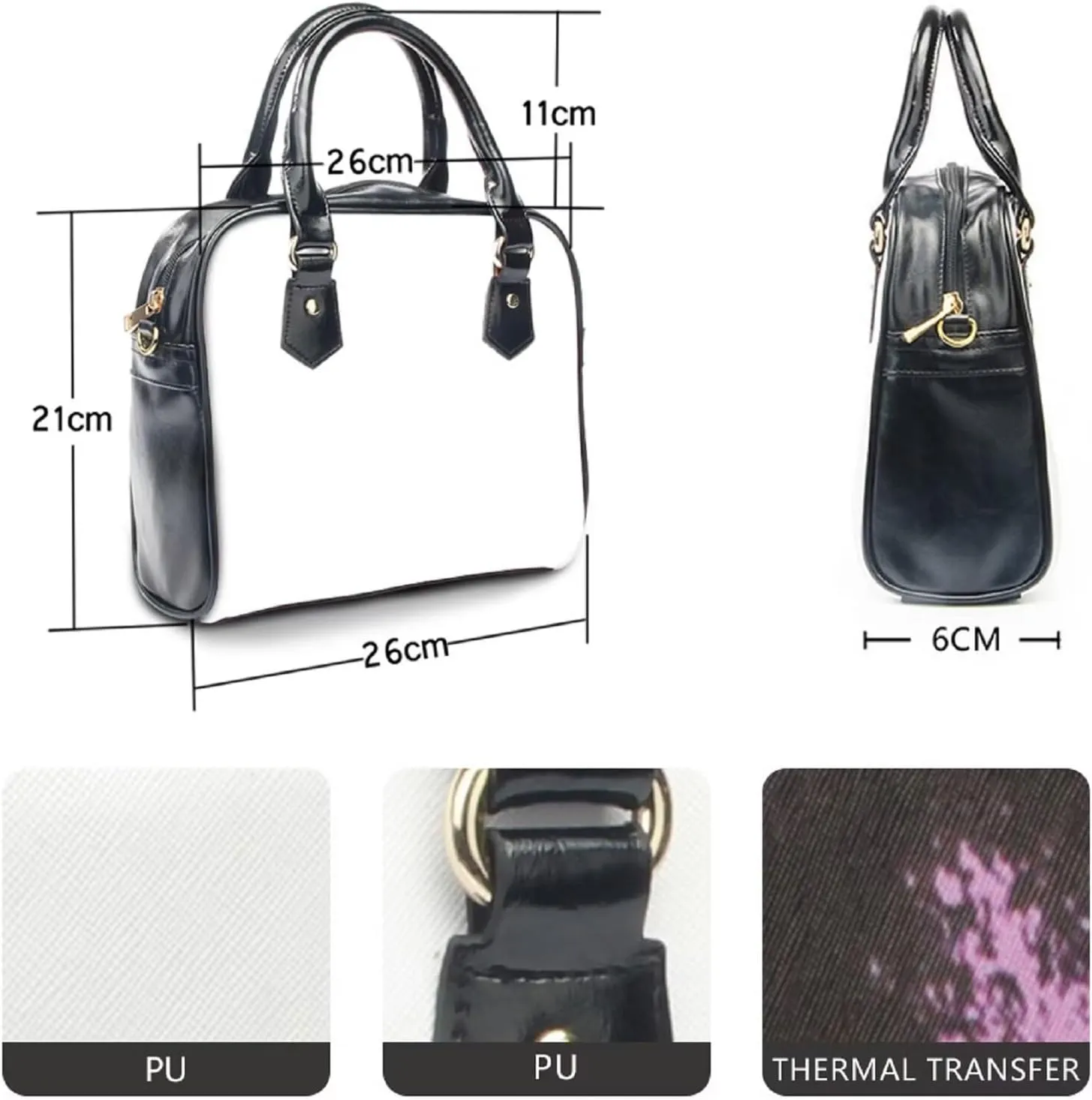 Women Saddle Shoulder Bag Oil Painting Printed Tote Saddle Purses PU Leather Shoulder Bags with Strap