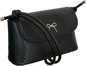 Women's Bow Crossbody Message Bags Saddle Retro Clutch Shoulder Handbags