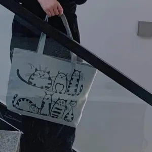 Women's Canvas Artistic Cloth Large Capacity Class Shoulder Bags