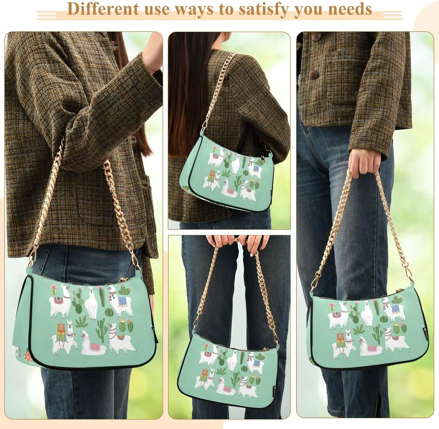 Women's Chain Bag, Shoulder Bag, Handbag Purse, Tote Bag, Fashion Underarm Bag