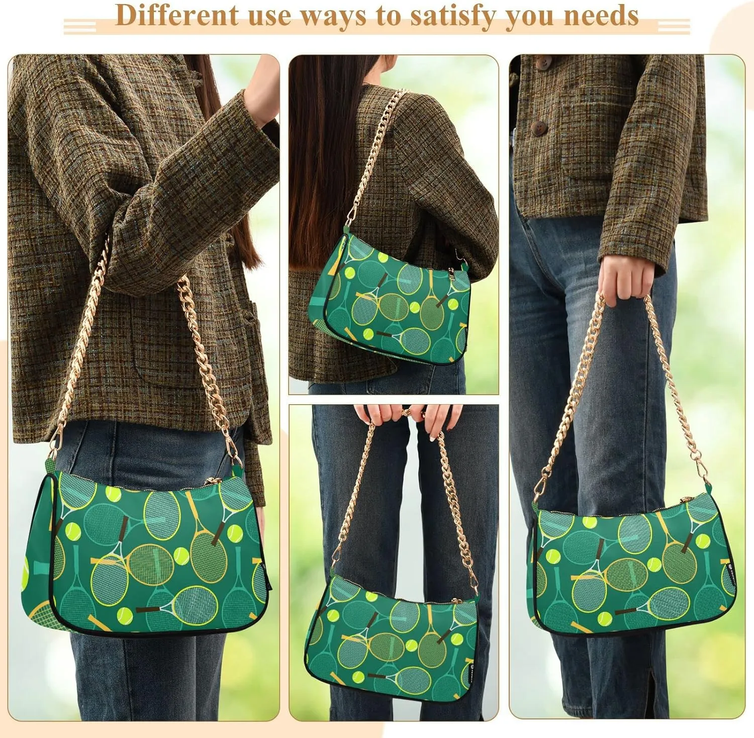 Women's Chain Bag, Shoulder Bag, Handbag Purse, Tote Bag, Fashion Underarm Bag
