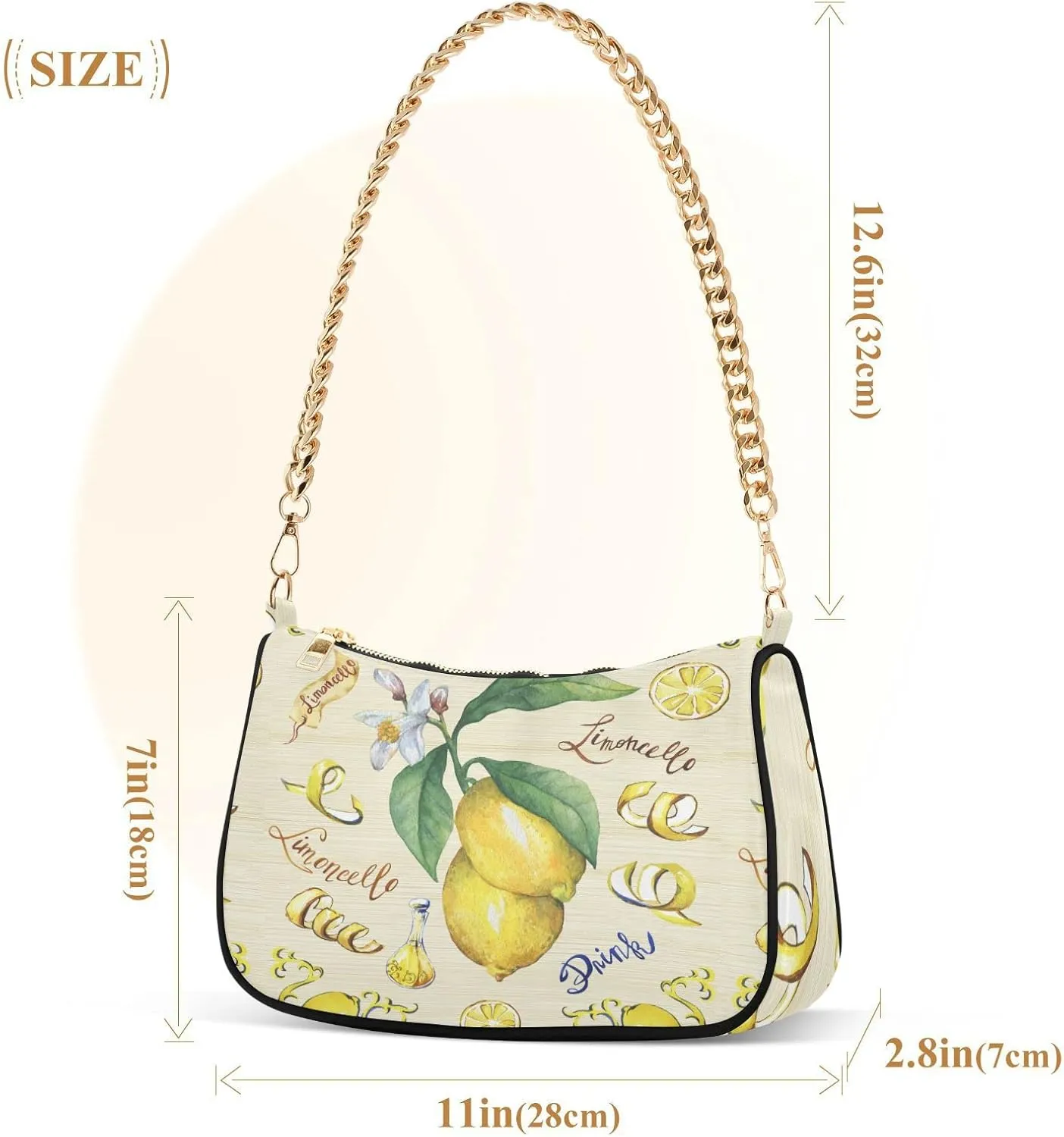 Women's Chain Bag, Shoulder Bag, Handbag Purse, Tote Bag, Fashion Underarm Bag