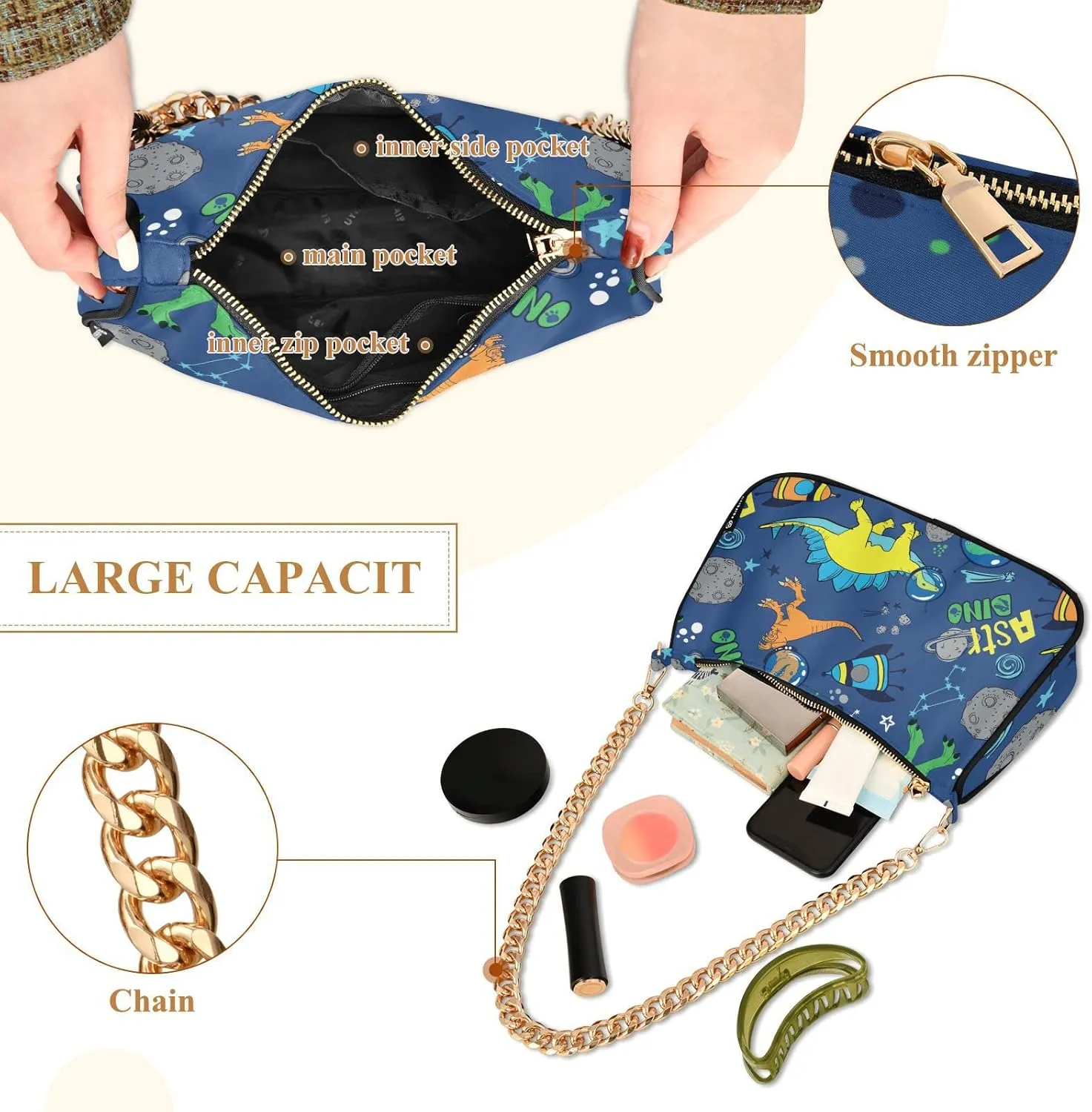 Women's Chain Bag, Shoulder Bag, Handbag Purse, Tote Bag, Fashion Underarm Bag