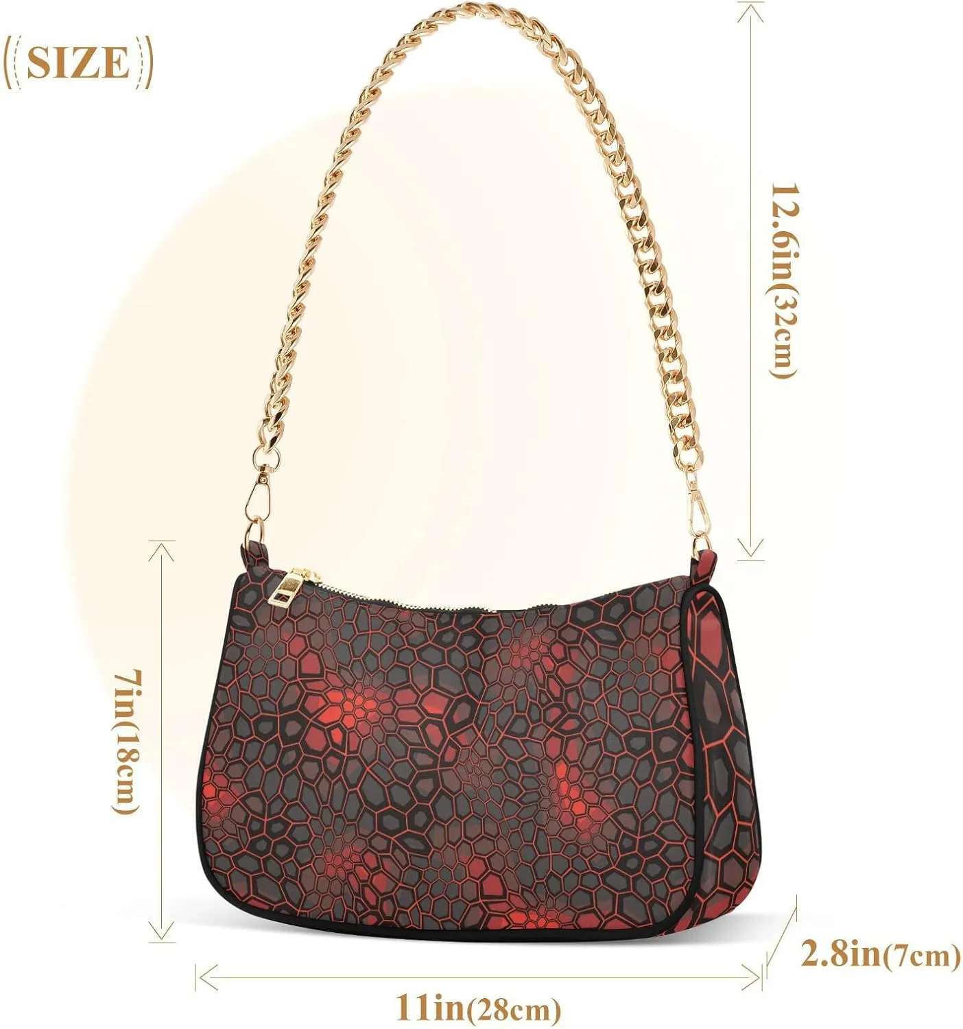 Women's Chain Bag, Shoulder Bag, Handbag Purse, Tote Bag, Fashion Underarm Bag