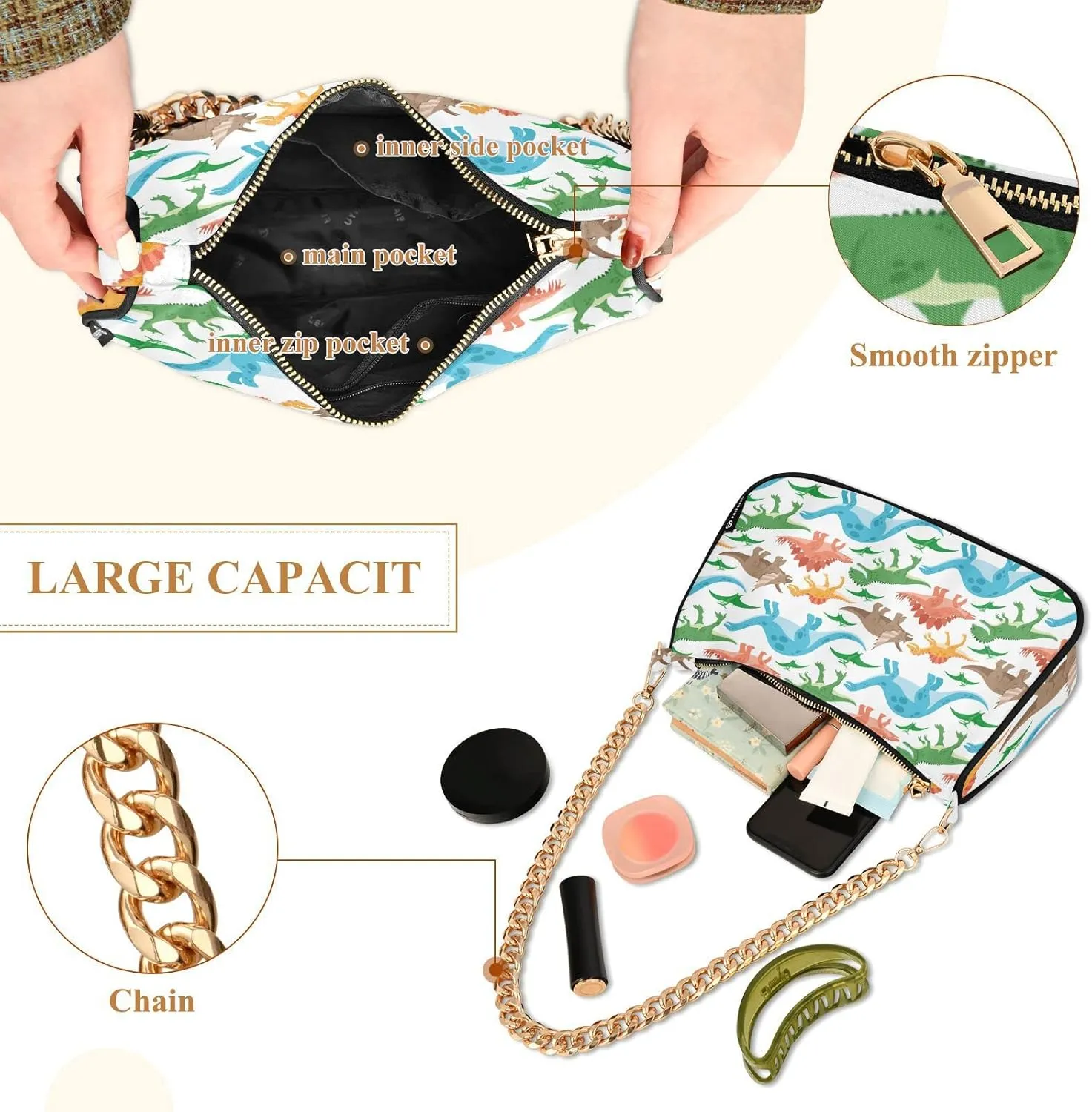 Women's Chain Bag, Shoulder Bag, Handbag Purse, Tote Bag, Fashion Underarm Bag