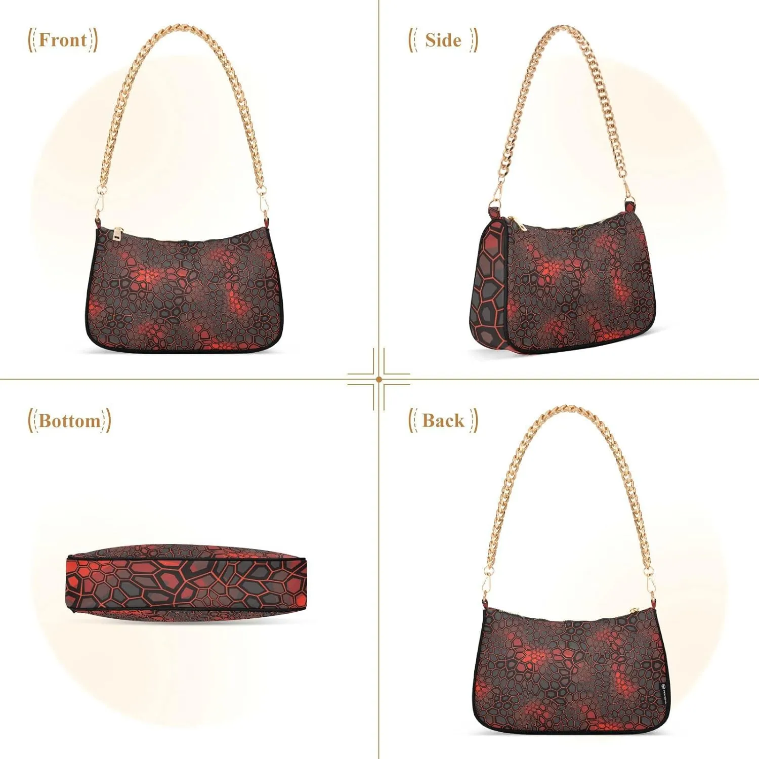 Women's Chain Bag, Shoulder Bag, Handbag Purse, Tote Bag, Fashion Underarm Bag