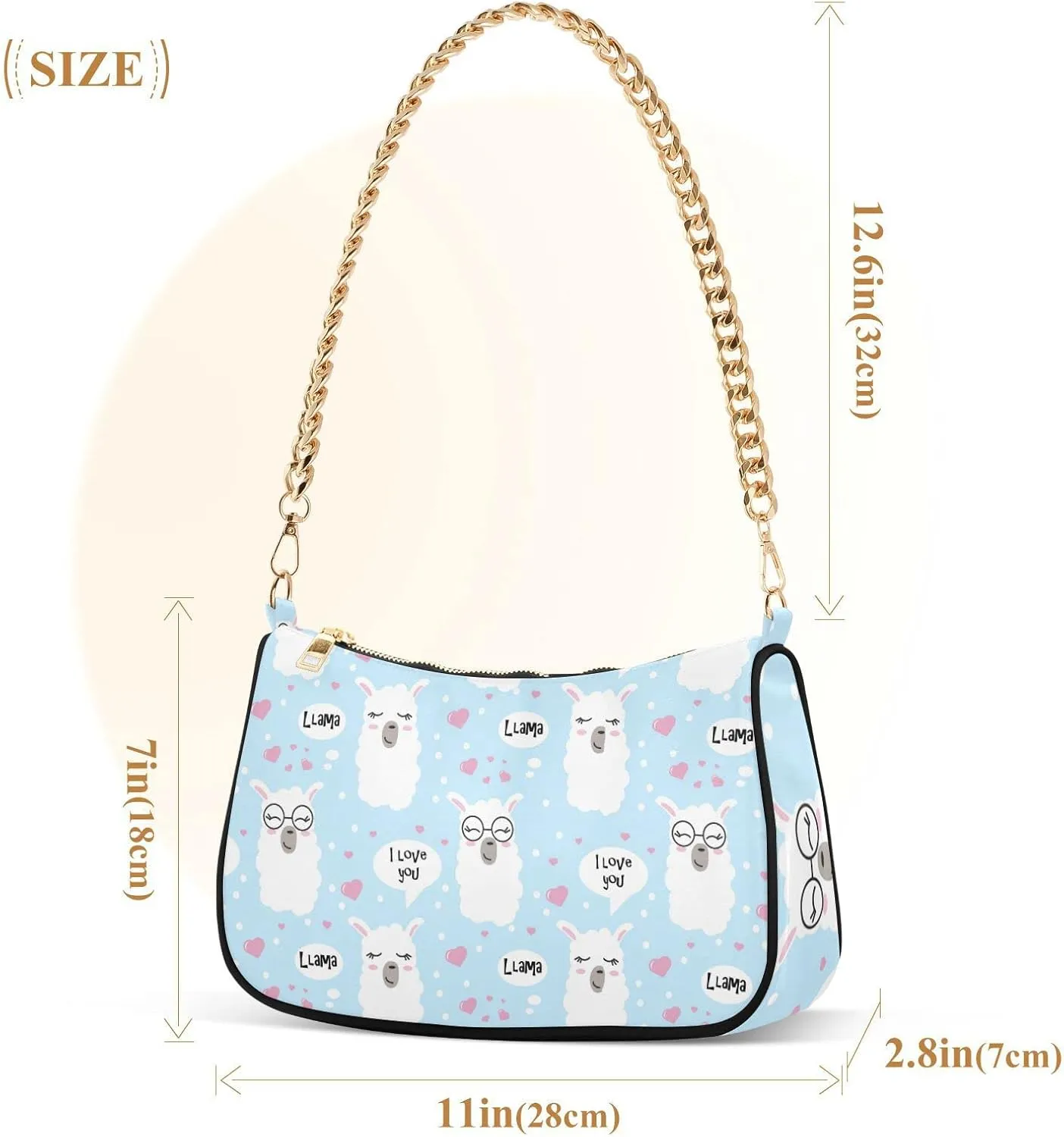 Women's Chain Bag, Shoulder Bag, Handbag Purse, Tote Bag, Fashion Underarm Bag