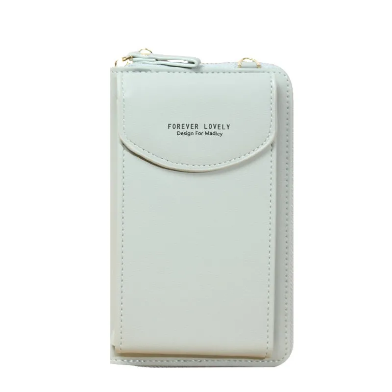 Women's Clutch Large Capacity Mobile Zipper Solid Phone Bags