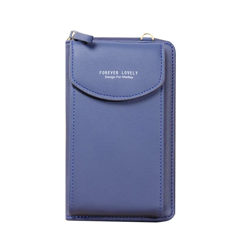 Women's Clutch Large Capacity Mobile Zipper Solid Phone Bags