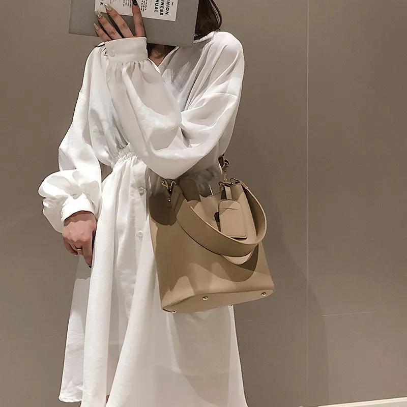 Women's Fashion Simple Large Capacity Retro Crossbody Bags