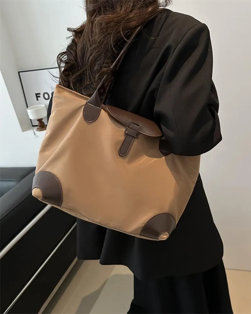 Womens Fashion Tote Bags Large Capacity Shoulder Purse Work Travel Handbag Casual Canvas Top Handle Satchel