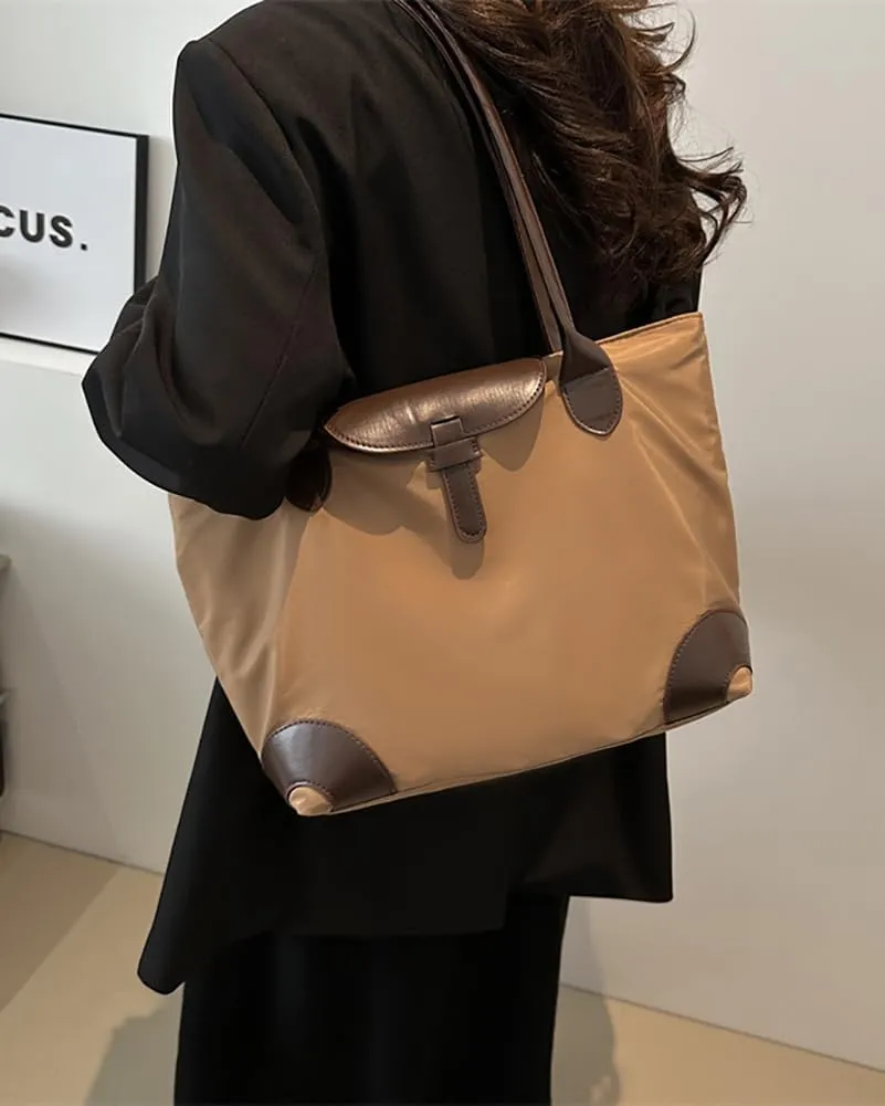 Womens Fashion Tote Bags Large Capacity Shoulder Purse Work Travel Handbag Casual Canvas Top Handle Satchel