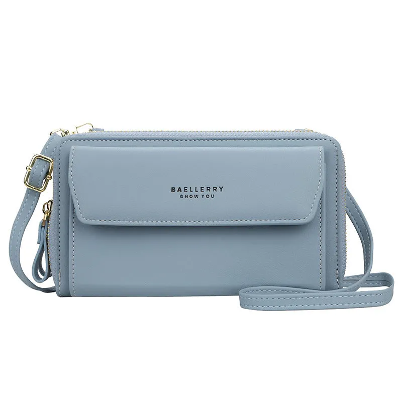 Women's Korean Fashion Versatile Zipper Mobile Bags