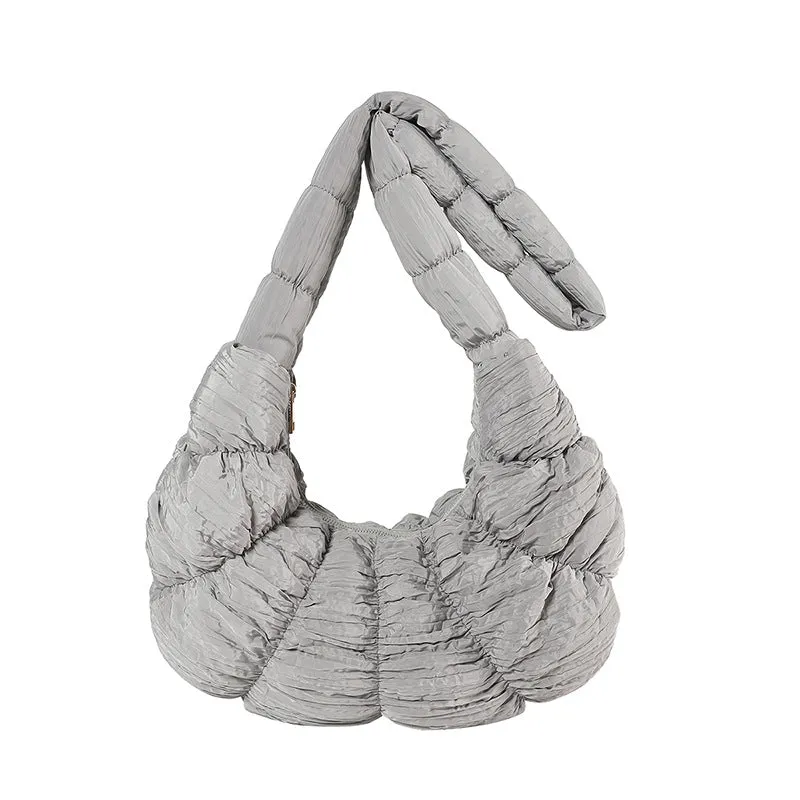 Women's Kosong Cloud Pleated Large Capacity Portable Crossbody Bags