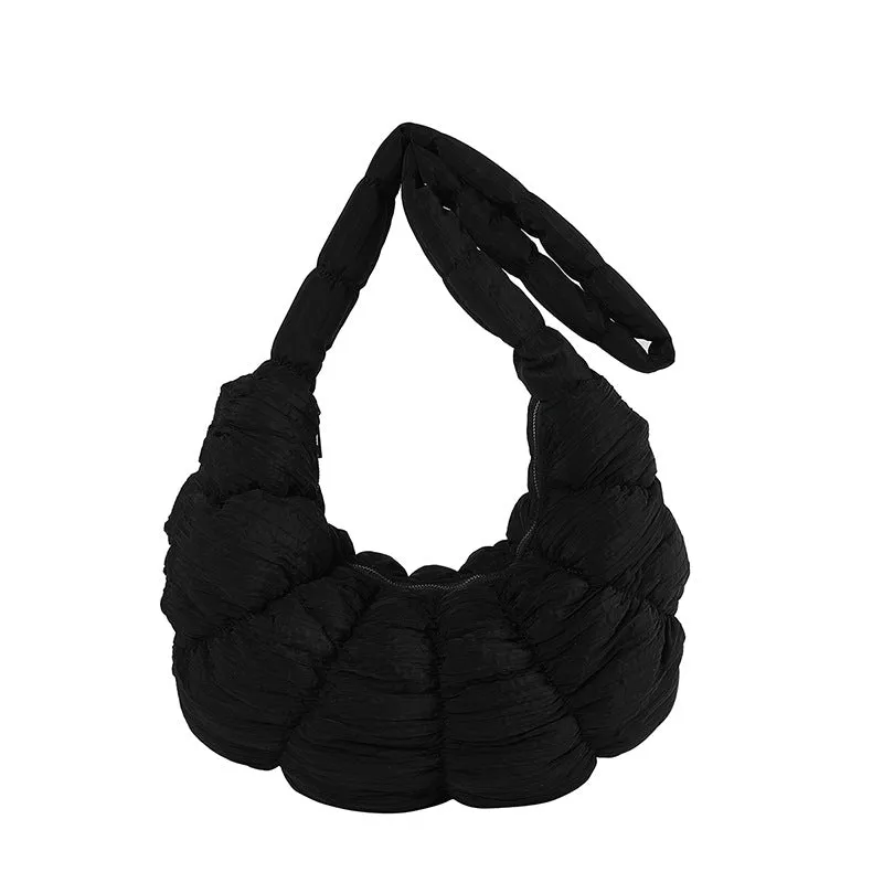 Women's Kosong Cloud Pleated Large Capacity Portable Crossbody Bags