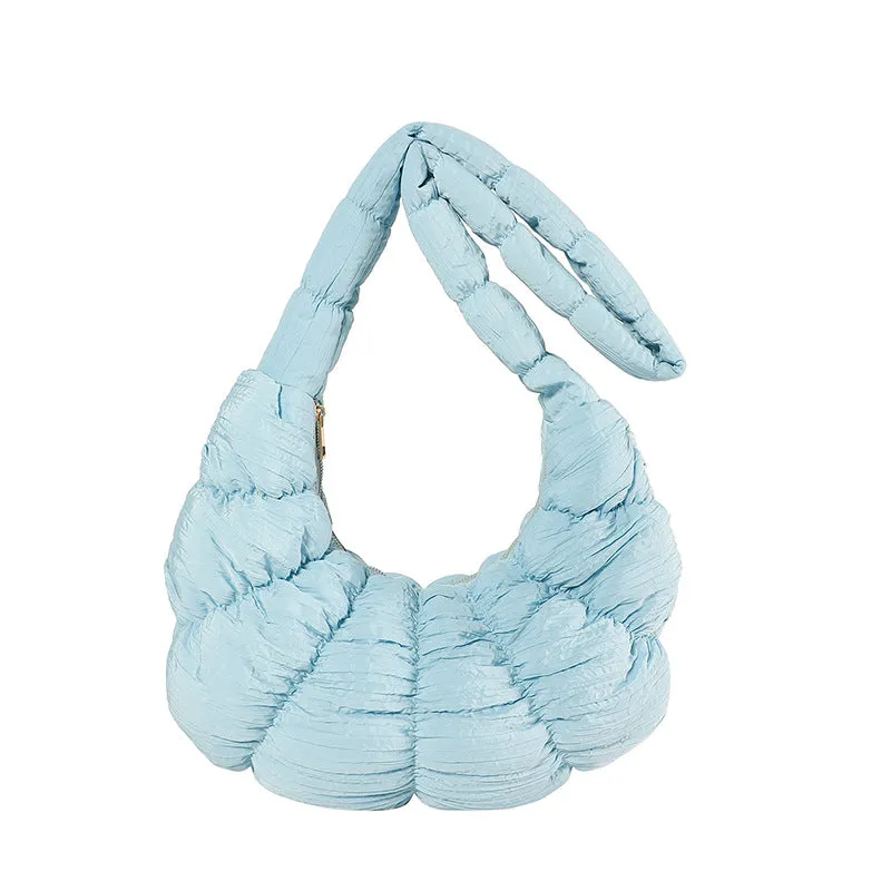 Women's Kosong Cloud Pleated Large Capacity Portable Crossbody Bags