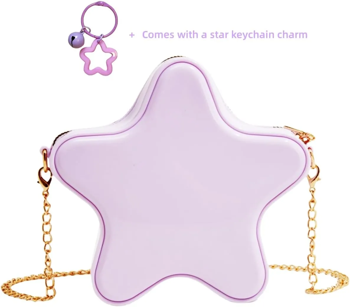 Women's Mini Star Tote Bag, Women's Cute PU Leather Hobo Bag Chic Star Crossbody